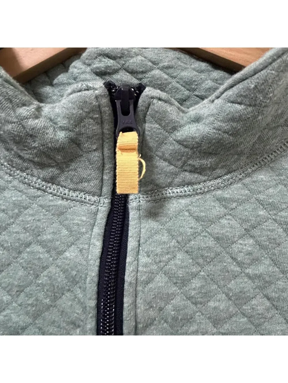 J.Crew Blue Quilted Authentic Fleece 1/4 Zip Pullover XXL